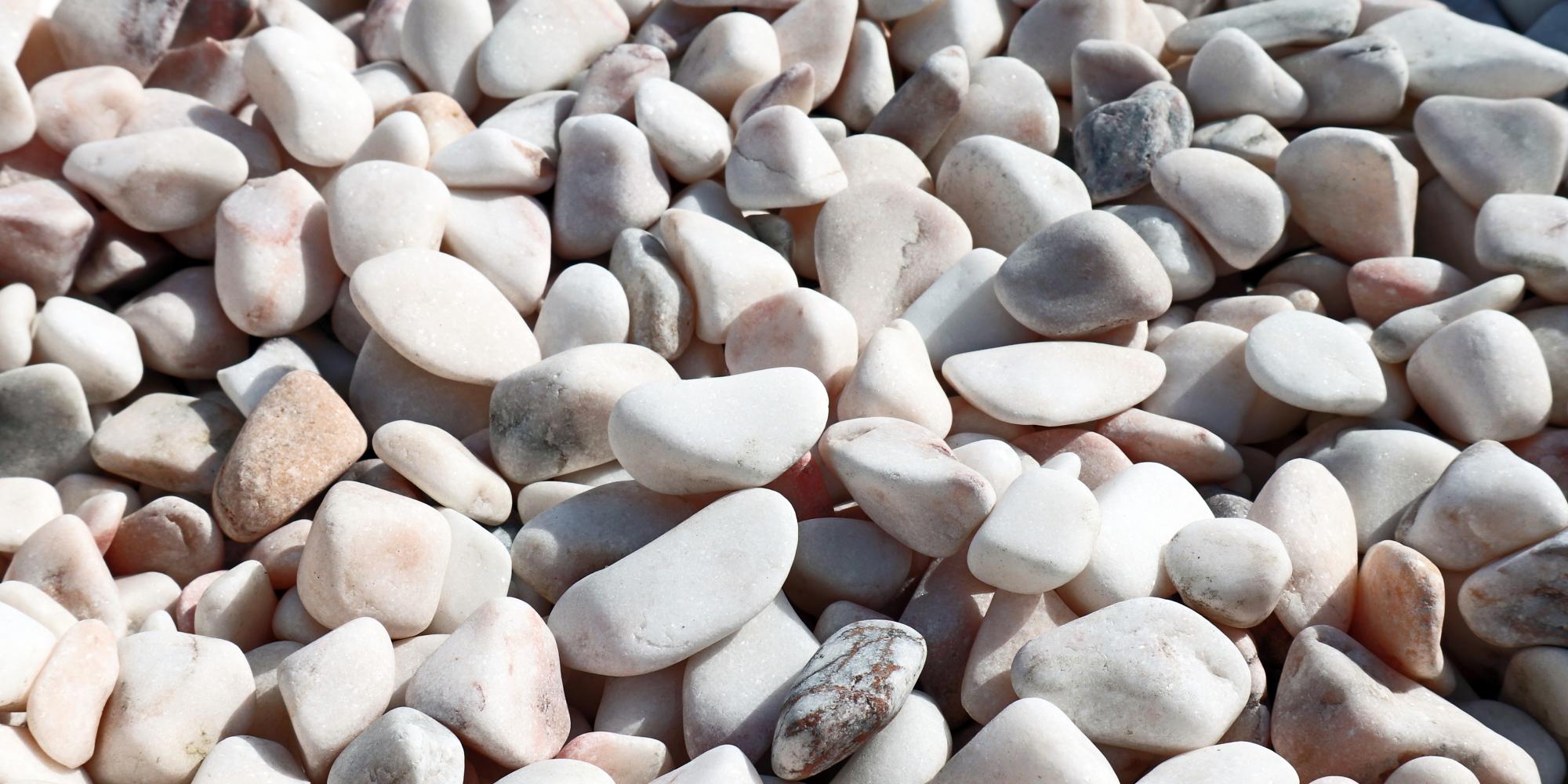 Galet blanc rosé en vente chez Roches et Galets