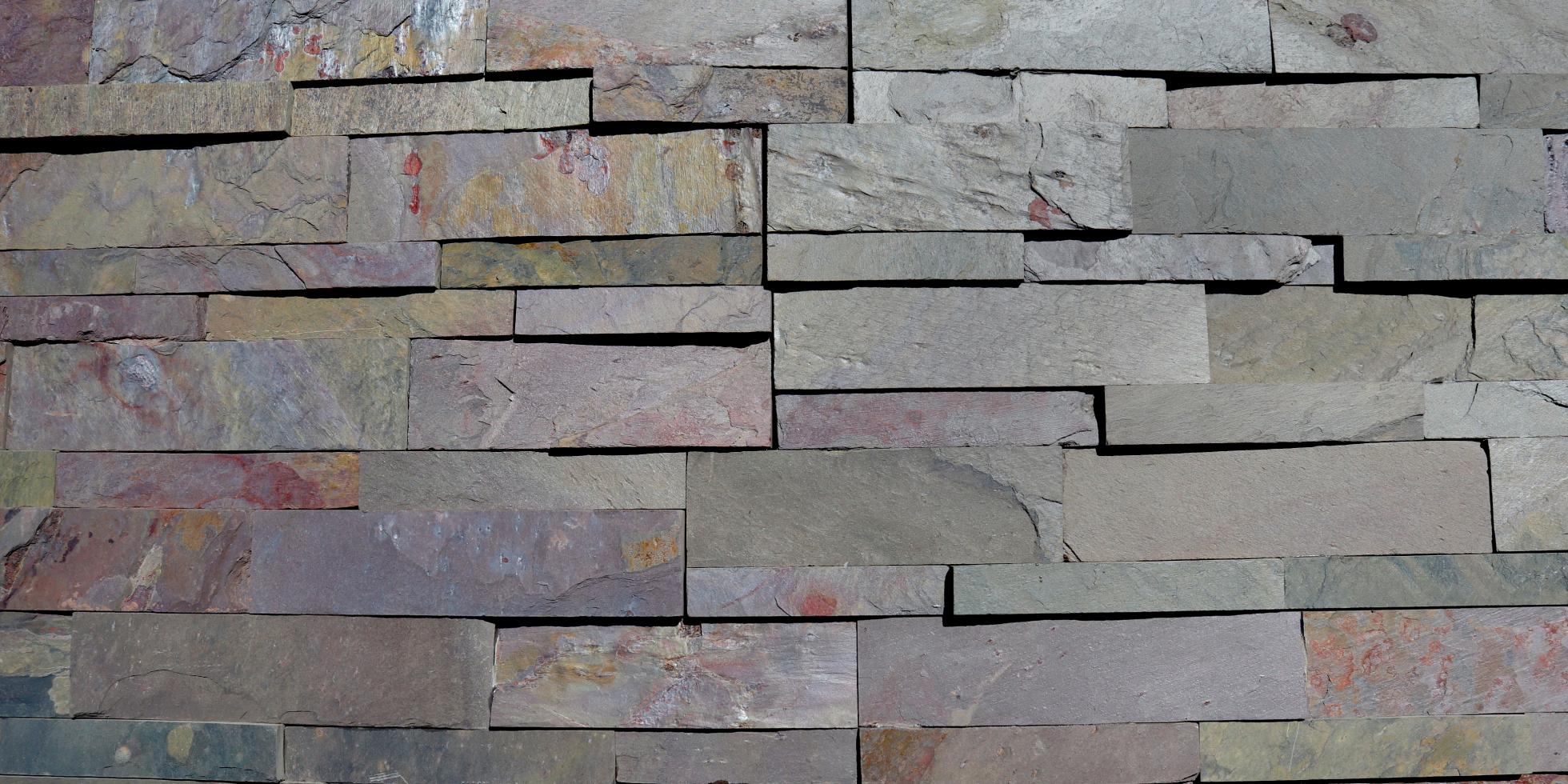 Parement mural multicolore en vente chez Roches et Galets